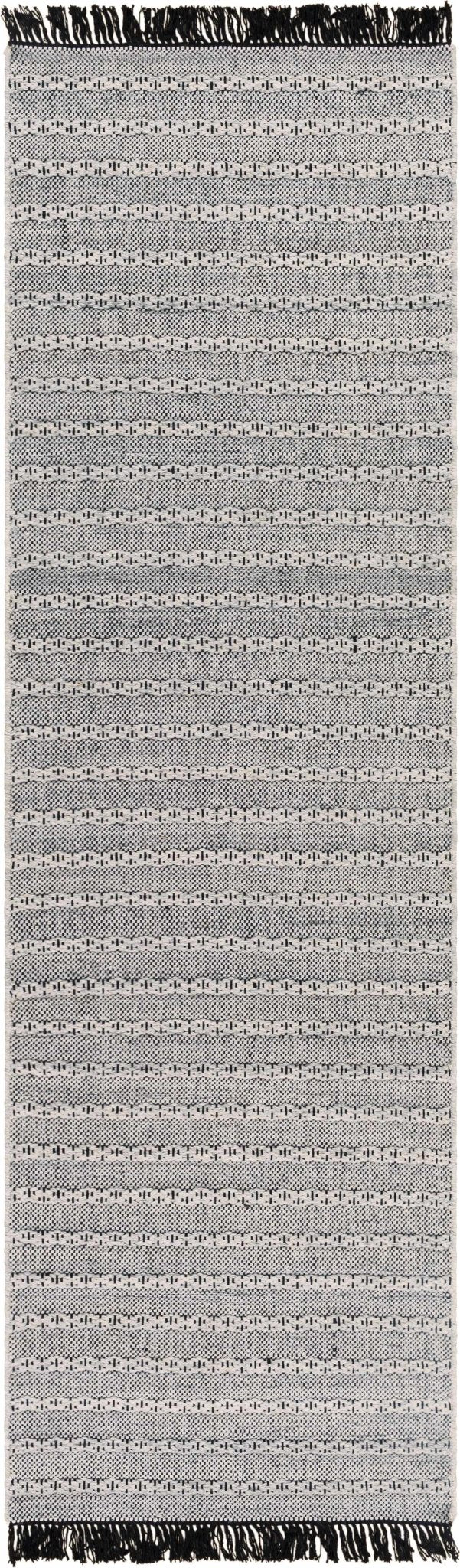 Brockman Gray And Black Modern Style Hand Woven Area Rug - The Rug Decor
