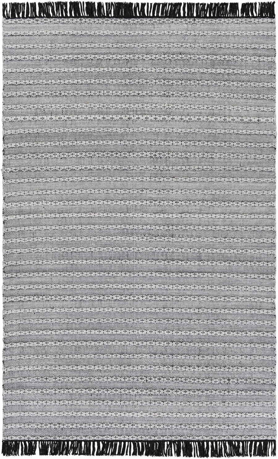 Brockman Gray And Black Modern Style Hand Woven Area Rug - The Rug Decor