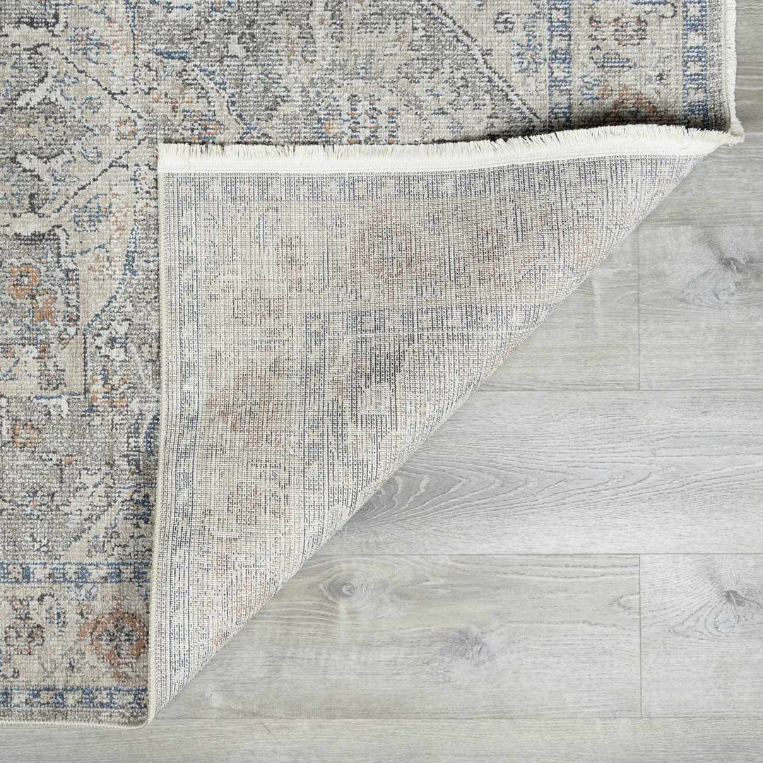 Brocky Traditional Style Grey And Ivory Area Rug - The Rug Decor