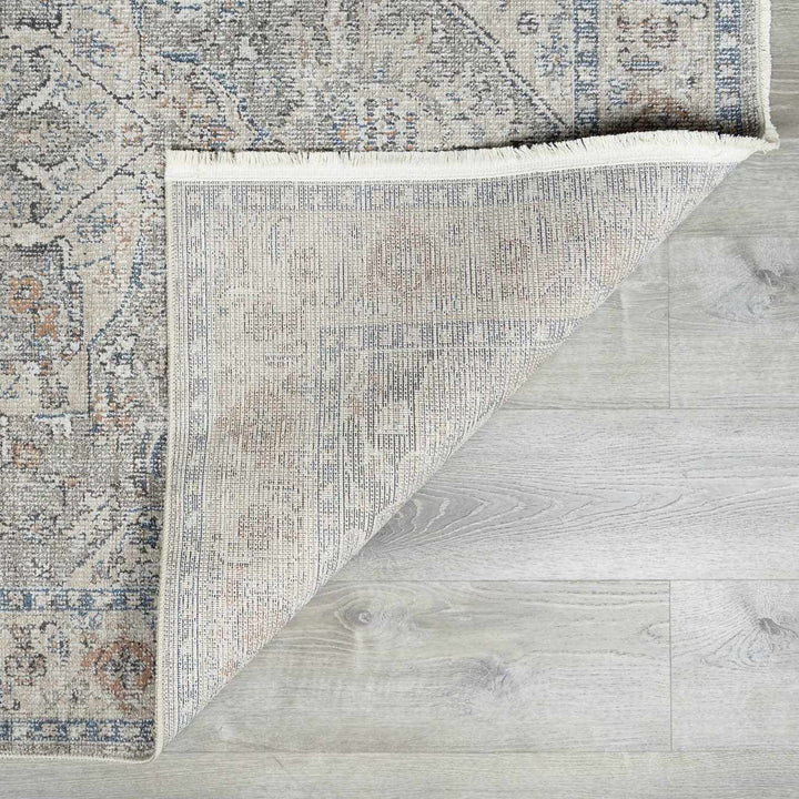 Brocky Traditional Style Grey And Ivory Area Rug - The Rug Decor