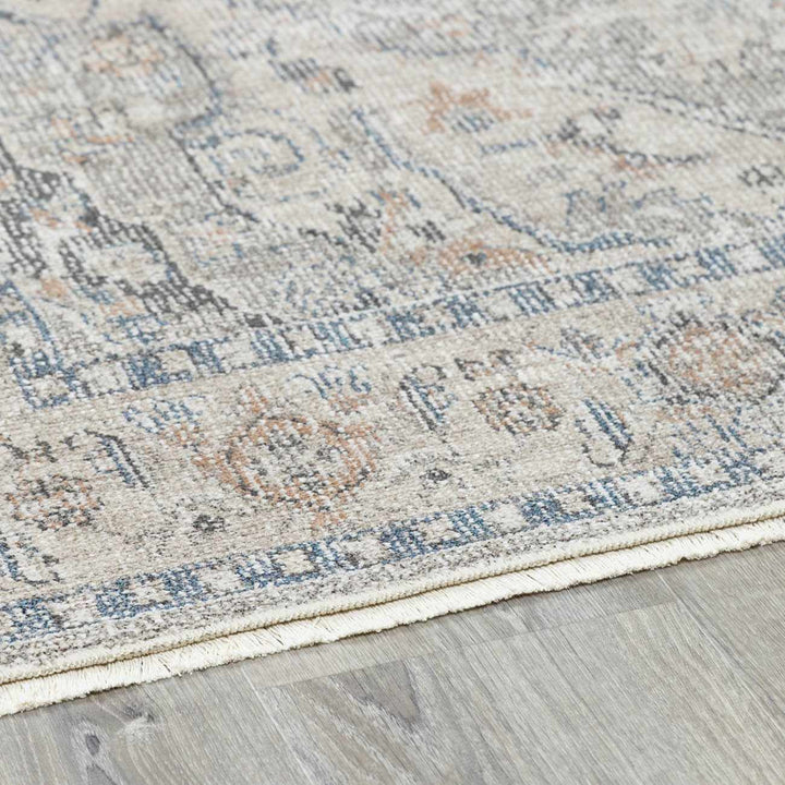 Brocky Traditional Style Grey And Ivory Area Rug - The Rug Decor