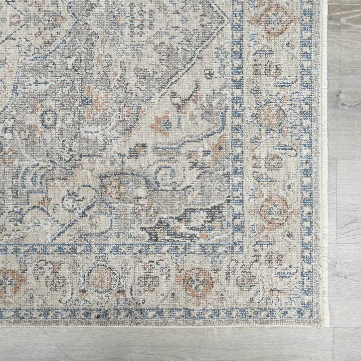 Brocky Traditional Style Grey And Ivory Area Rug - The Rug Decor