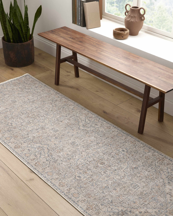 Brocky Traditional Style Grey And Ivory Area Rug - The Rug Decor