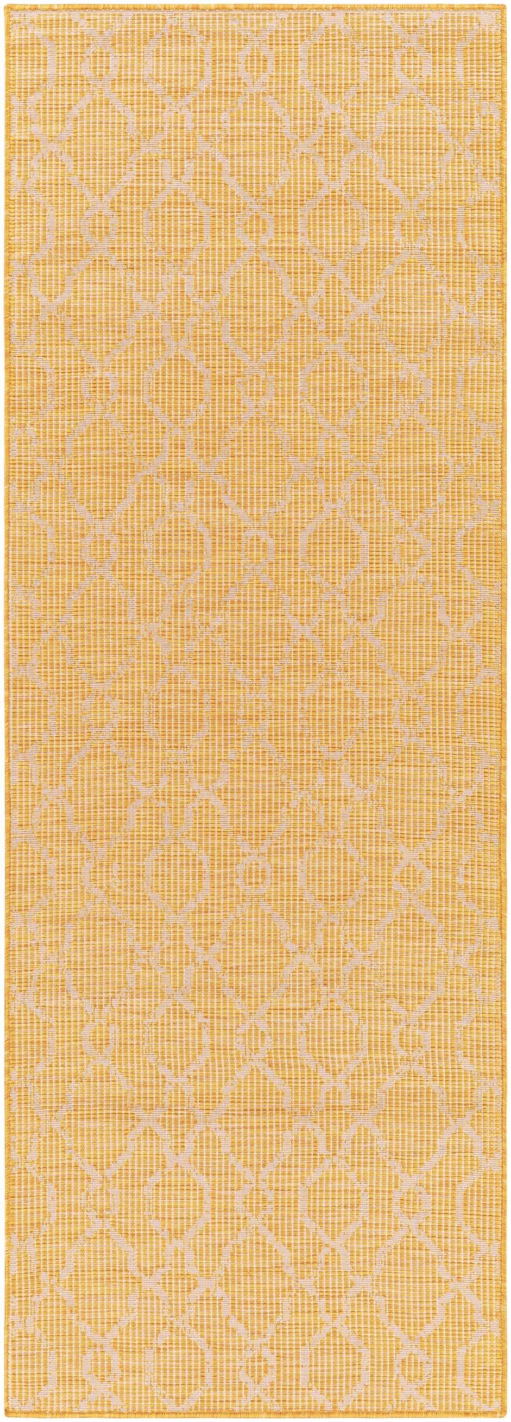 Brocton Mustard Modern Style Outdoor Area Rug - The Rug Decor