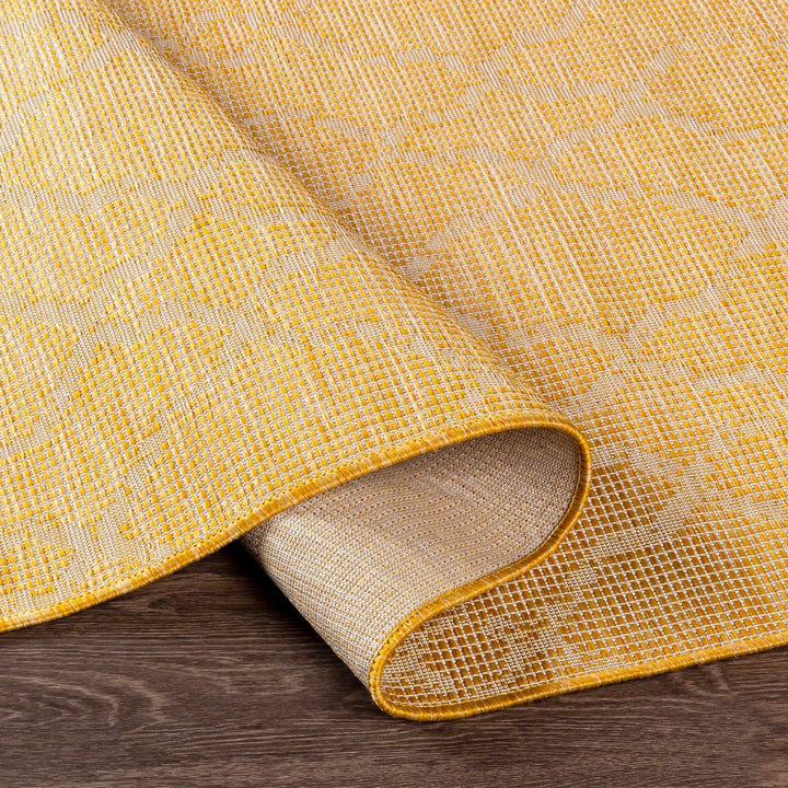 Brocton Mustard Modern Style Outdoor Area Rug - The Rug Decor