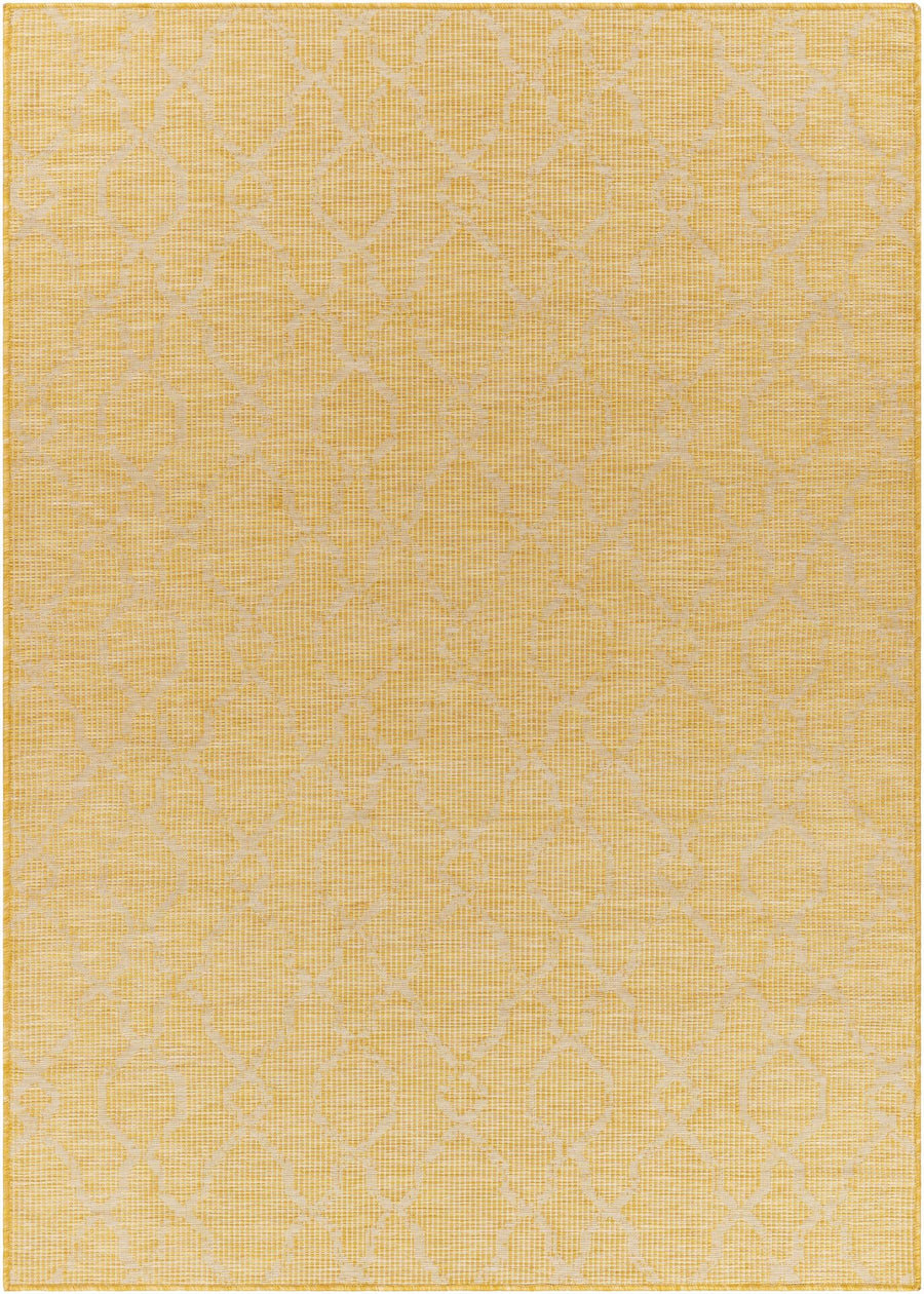 Brocton Mustard Modern Style Outdoor Area Rug - The Rug Decor