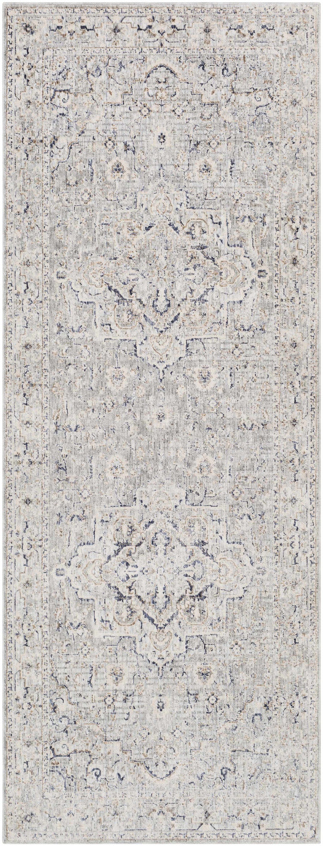 Brodhead Gray Traditional Style Area Rug