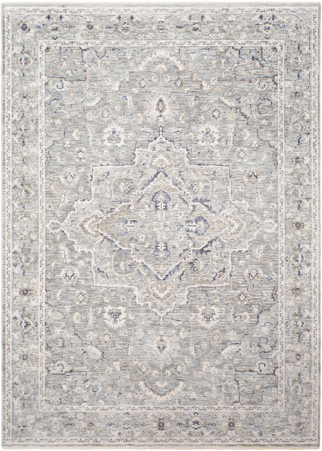 Brodhead Gray Traditional Style Area Rug