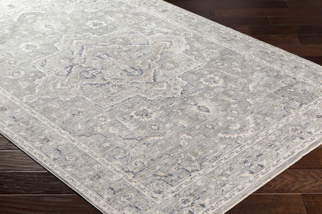 Brodhead Gray Traditional Style Area Rug