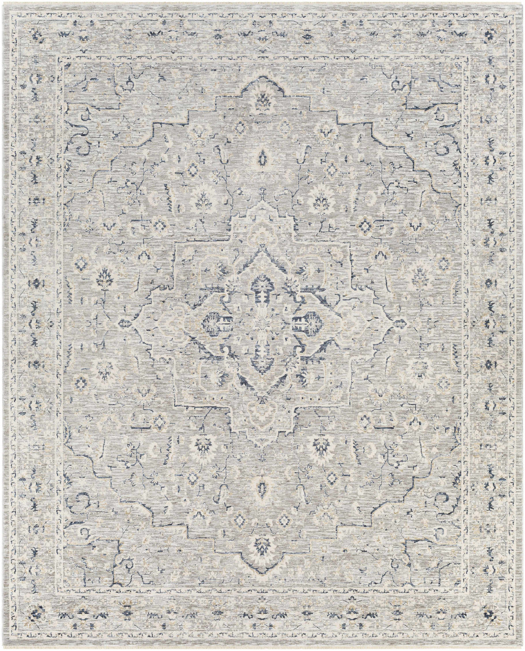 Brodhead Gray Traditional Style Area Rug