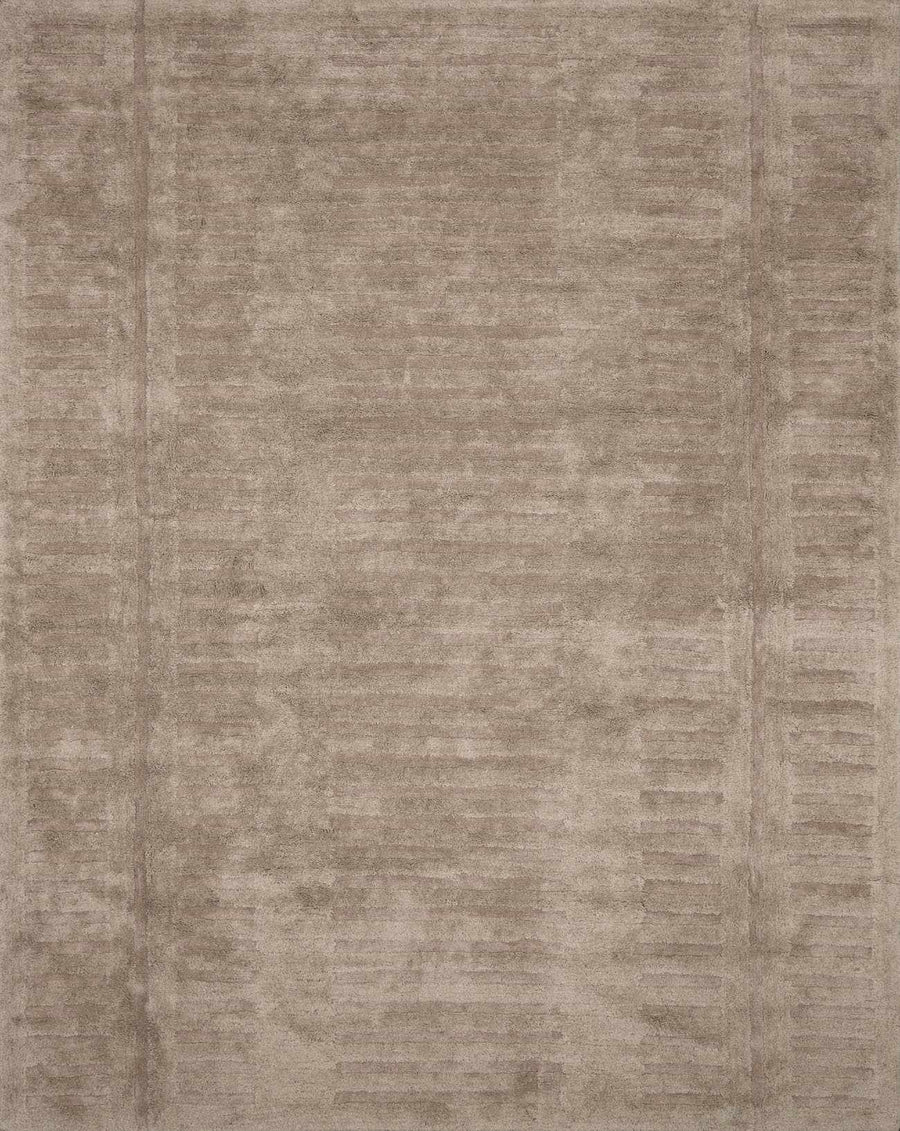 Broken-Stripe Hand-Tufted Washable Wool Area Rug - The Rug Decor