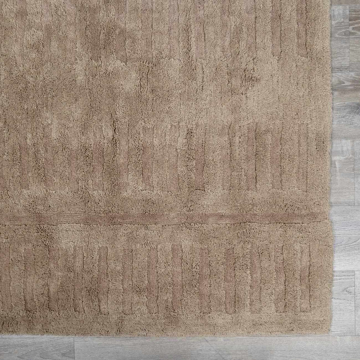 Broken-Stripe Hand-Tufted Washable Wool Area Rug - The Rug Decor