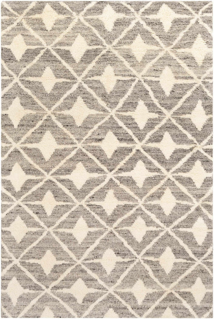 Brooksburg Modern Style Taupe And Beige Hand Knotted Area Rug - The Rug Decor