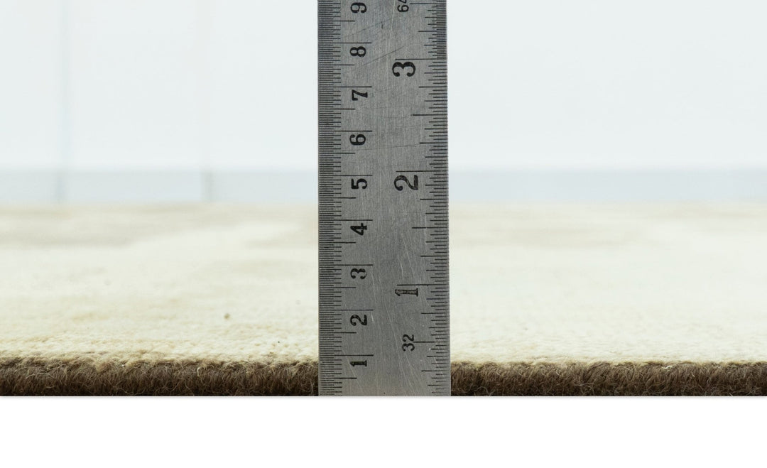 Brown And Beige Traditional Oushak Hand knotted Wool Area Rug - The Rug Decor