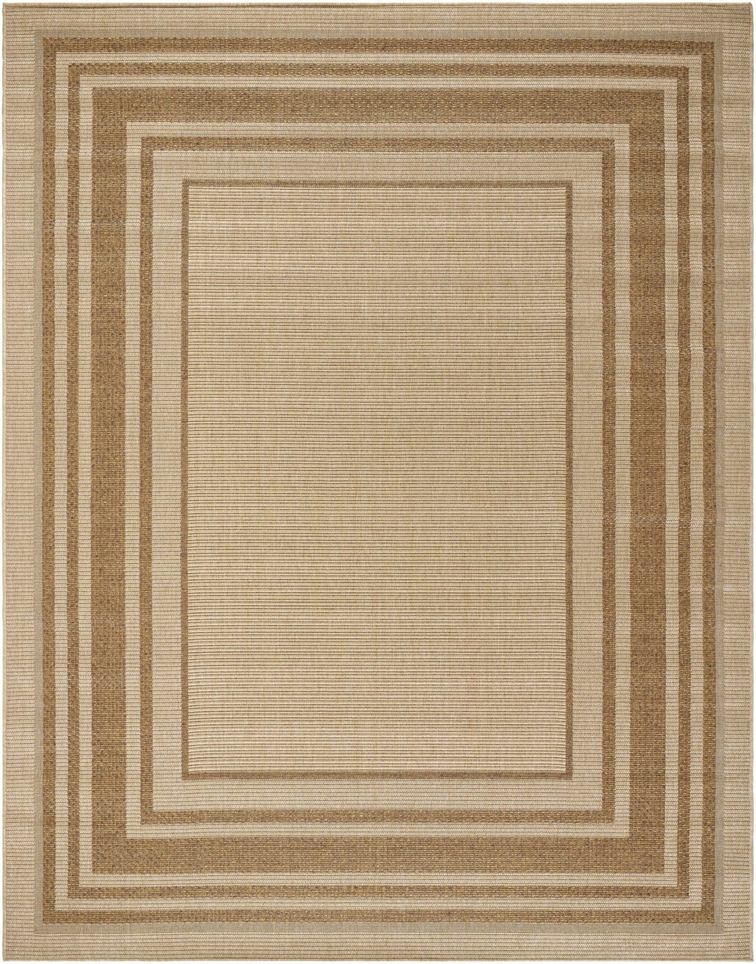 Brown And Tan Faux Jute Rug - The Rug Decor