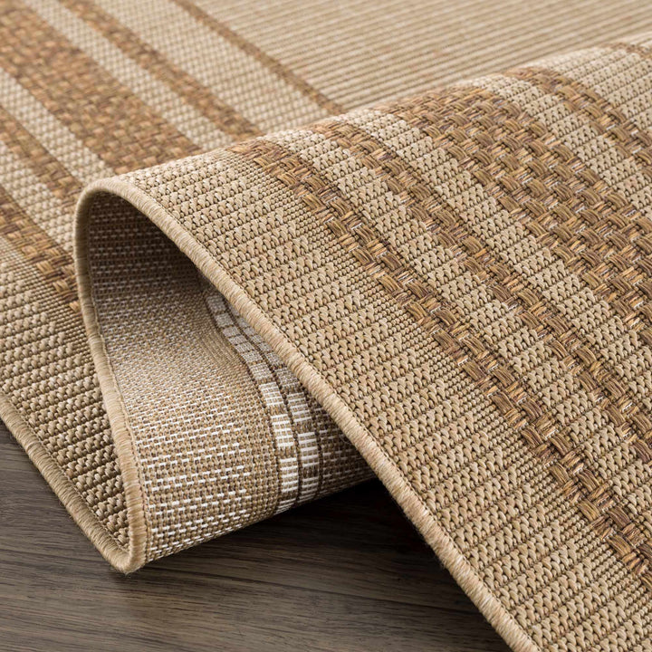 Brown And Tan Faux Jute Rug - The Rug Decor