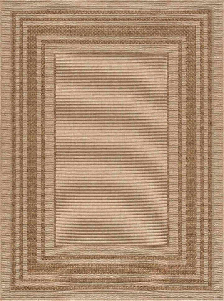 Brown And Tan Faux Jute Rug - The Rug Decor