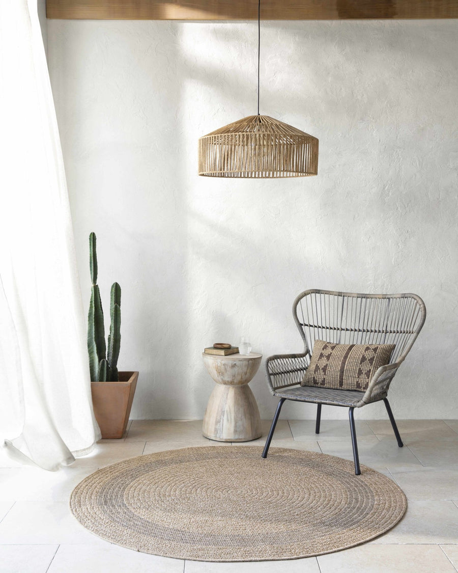 Brown And Tan Modern Style Faux Jute Rug - The Rug Decor