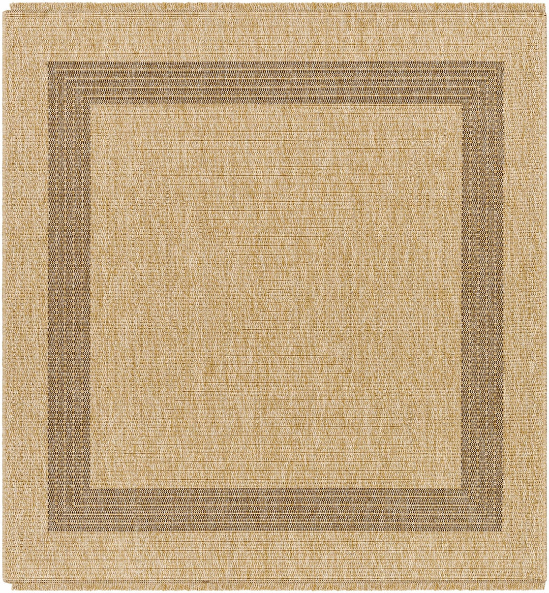 Brown And Tan Modern Style Faux Jute Rug - The Rug Decor