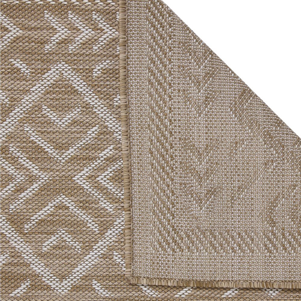 Brown Modern Geometrical Style Machine Washable Rug - The Rug Decor