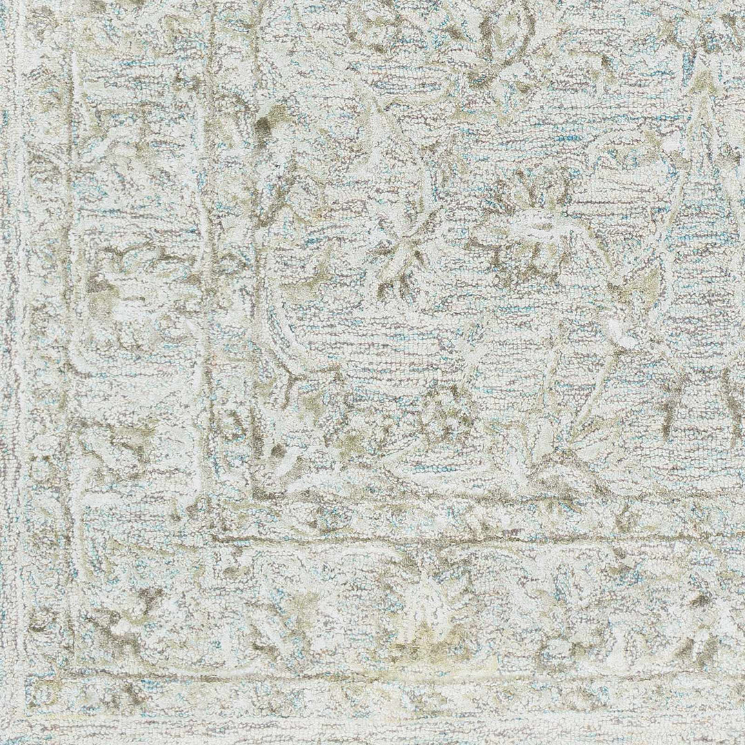 Browning Traditional Ivory And Olive Area Rug - The Rug Decor