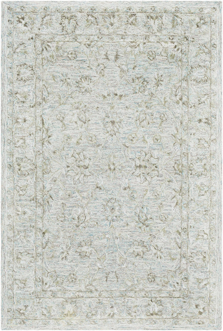 Browning Traditional Ivory And Olive Area Rug - The Rug Decor