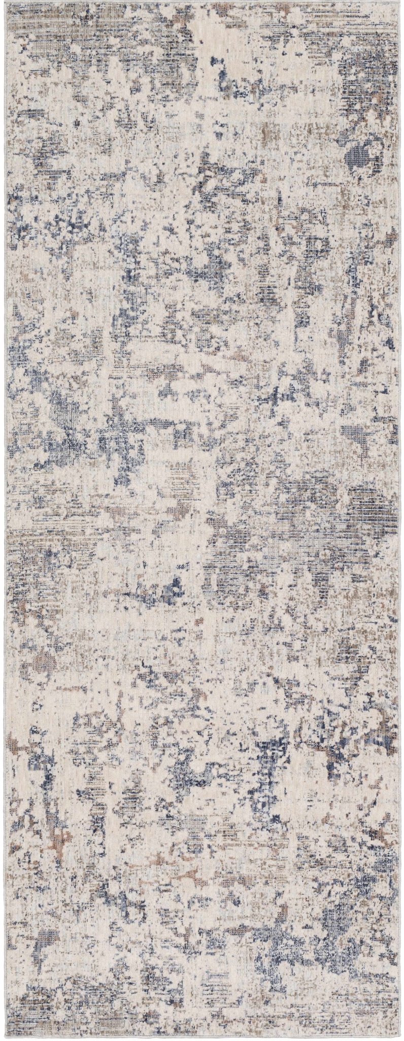 Broxbourne Modern Abstract Design Ivory And Blue Area Rug - The Rug Decor