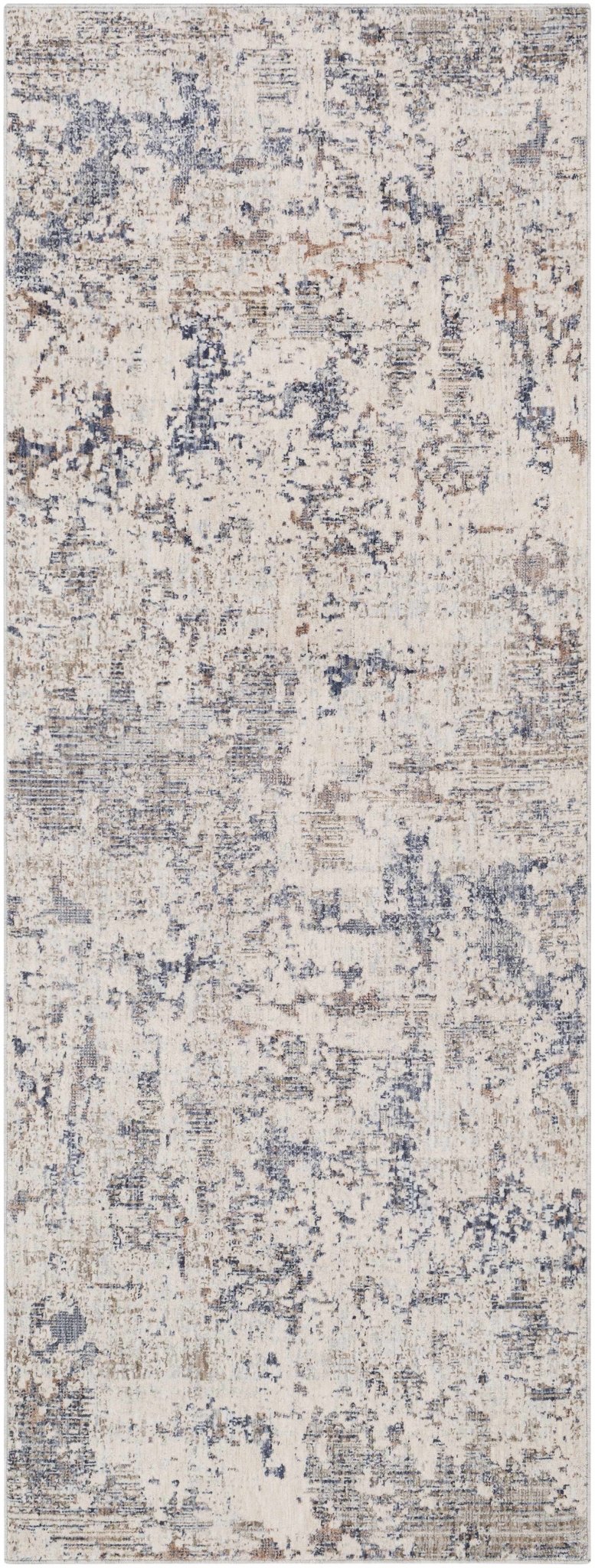 Broxbourne Modern Abstract Design Ivory And Blue Area Rug - The Rug Decor