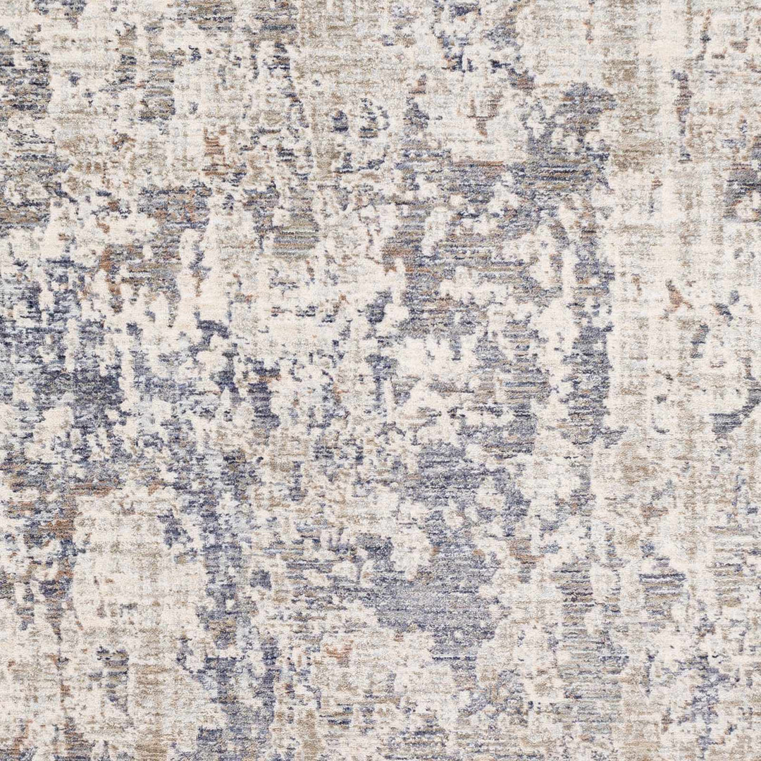 Broxbourne Modern Abstract Design Ivory And Blue Area Rug - The Rug Decor