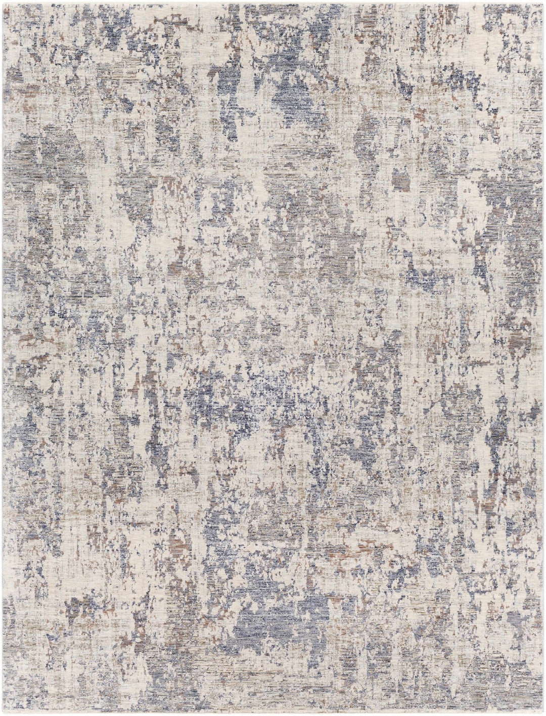 Broxbourne Modern Abstract Design Ivory And Blue Area Rug - The Rug Decor