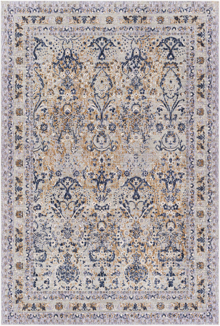 Barrie Traditional Style Gray And Brown Area Rug