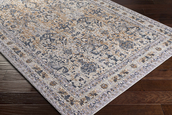 Barrie Traditional Style Gray And Brown Area Rug