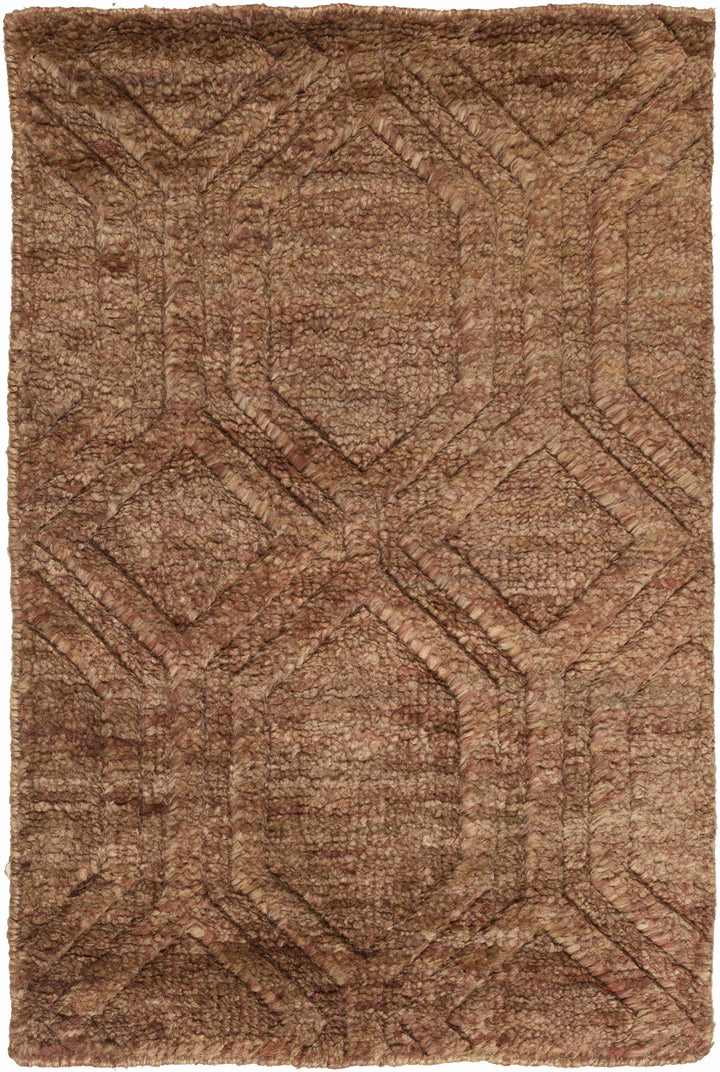 Bartlett Brown Contemporary Style Hand Knotted Area Rug