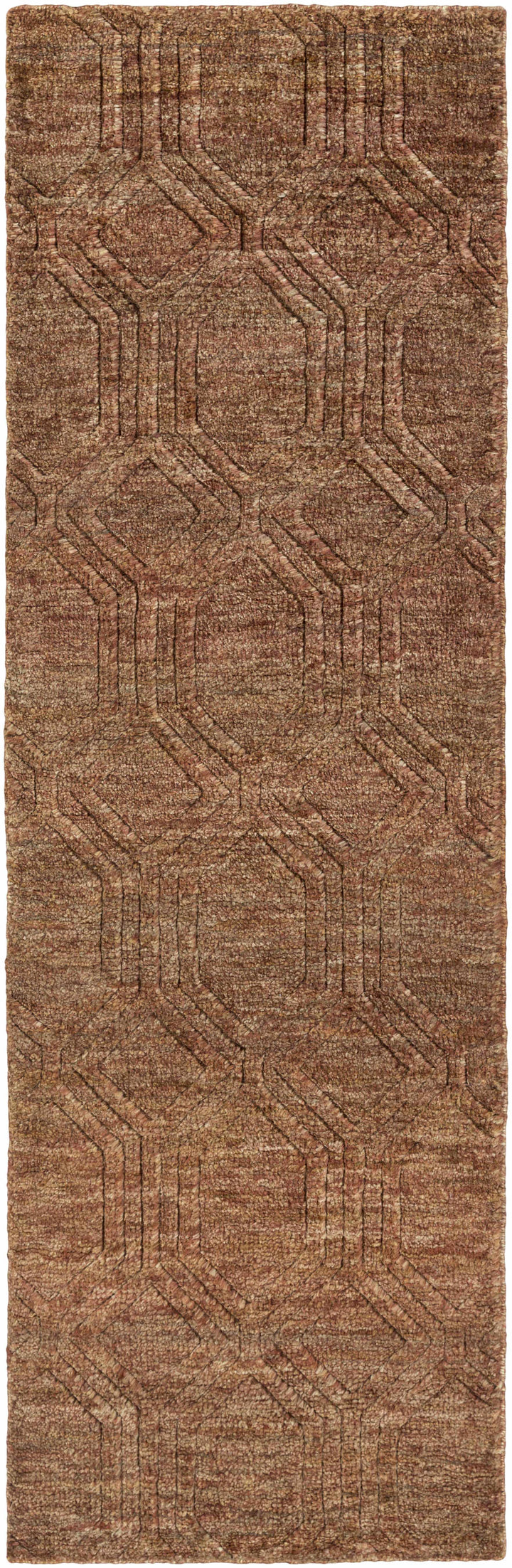 Bartlett Brown Contemporary Style Hand Knotted Area Rug