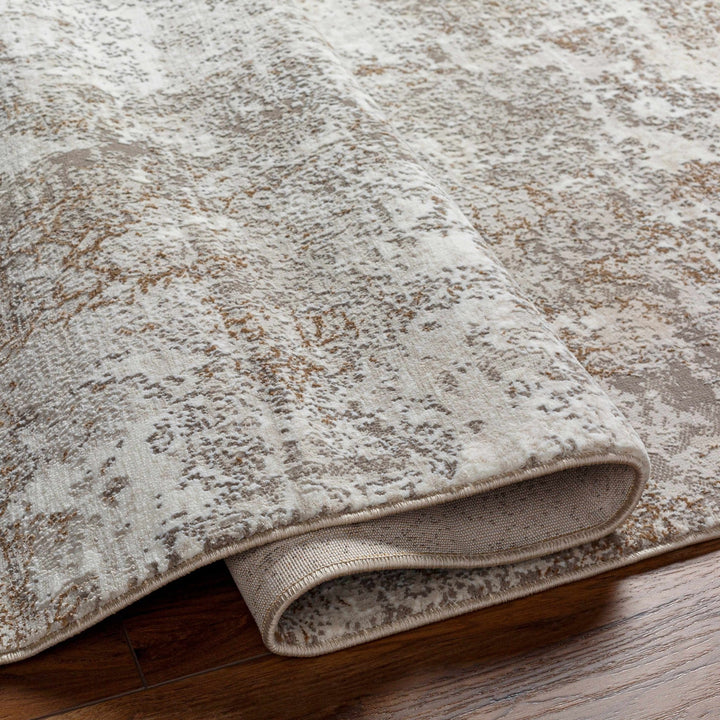 Bruna Modern Abstract Design Ivory And Beige Area Rug - The Rug Decor
