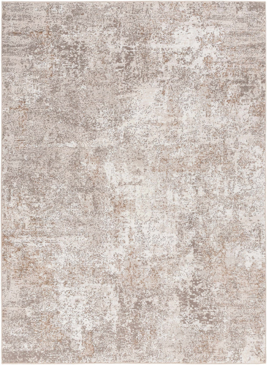Bruna Modern Abstract Design Ivory And Beige Area Rug - The Rug Decor