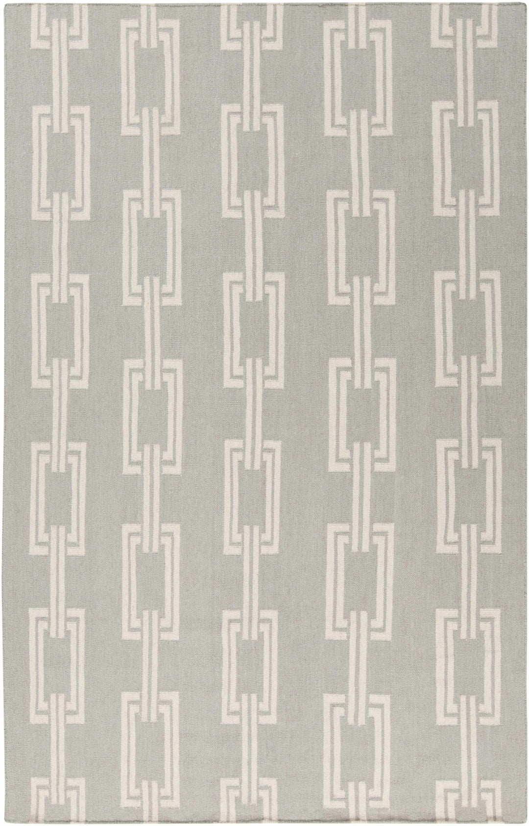 Brundidge Geometric Design Ivory And Gray Area Rug - The Rug Decor
