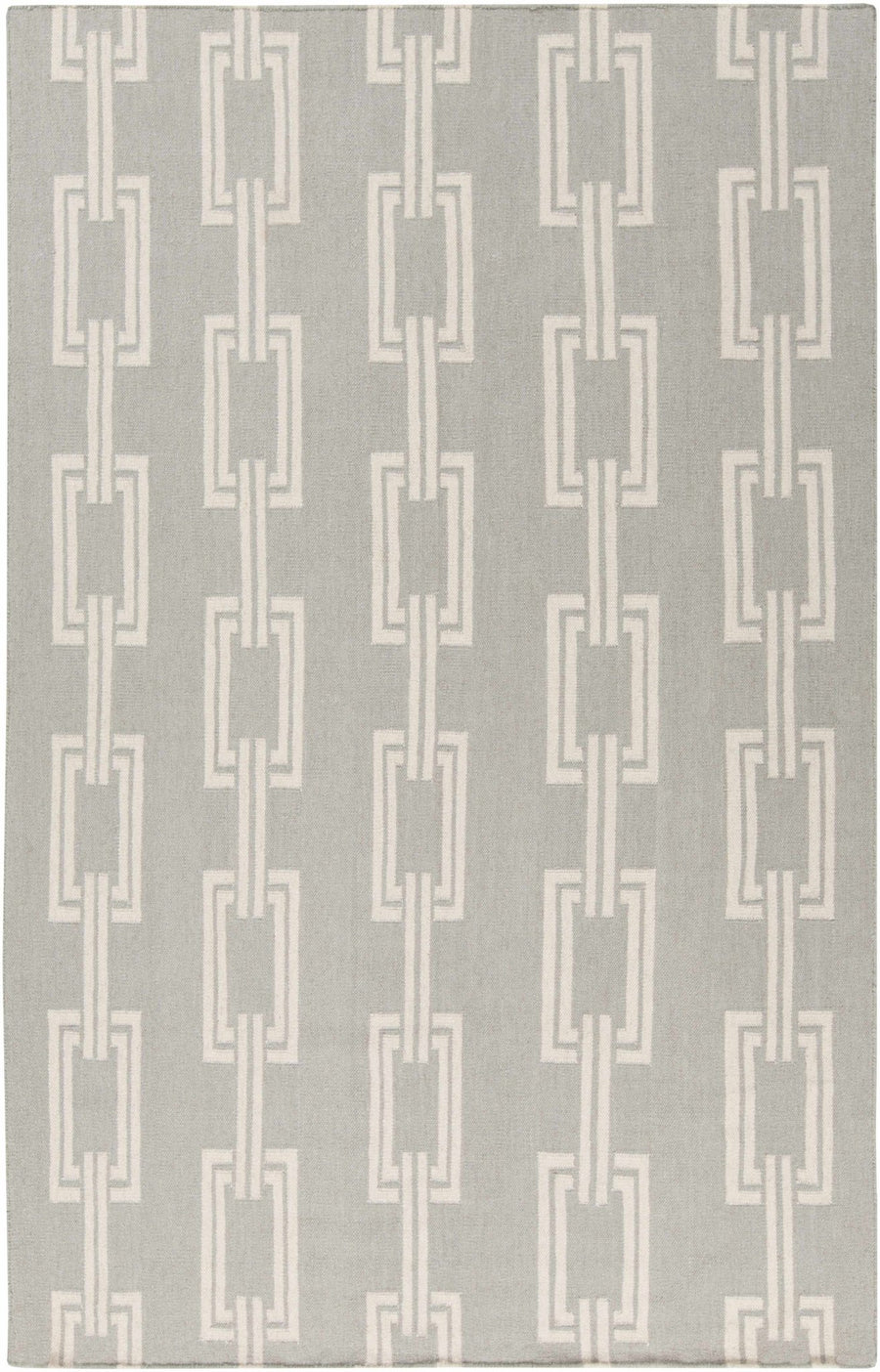 Brundidge Geometric Design Ivory And Gray Area Rug - The Rug Decor