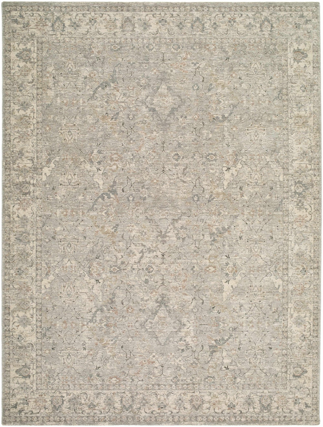 Brynja Traditional Style Beige And Gray Area Rug - The Rug Decor
