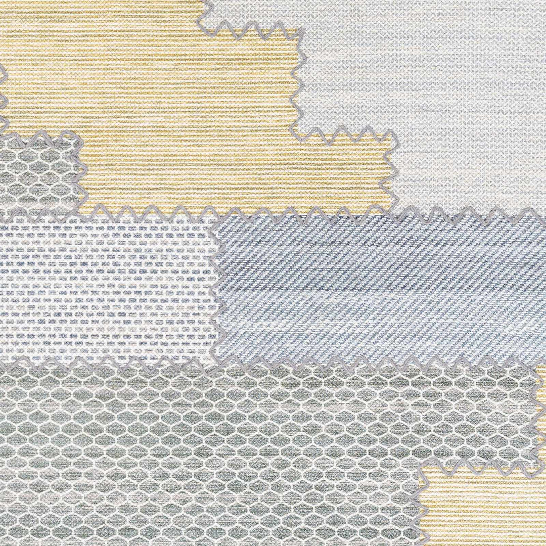 Bishopton Modern Style Gray And Blue Hand Woven Area Rug