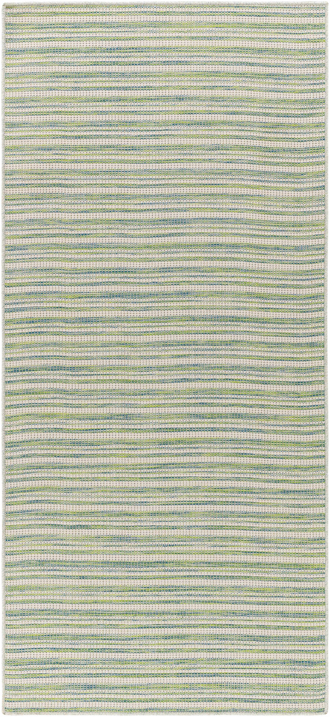 Bess Modern Stripe Pattern Green Area Rug