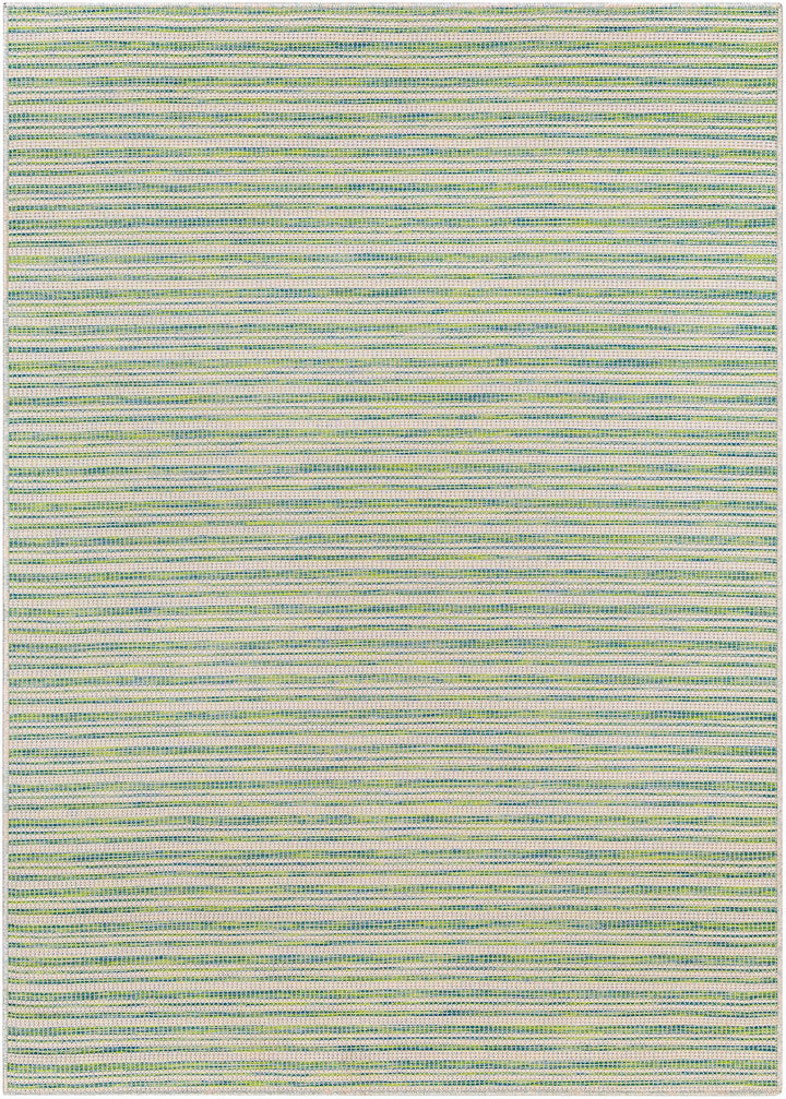 Bess Modern Stripe Pattern Green Area Rug