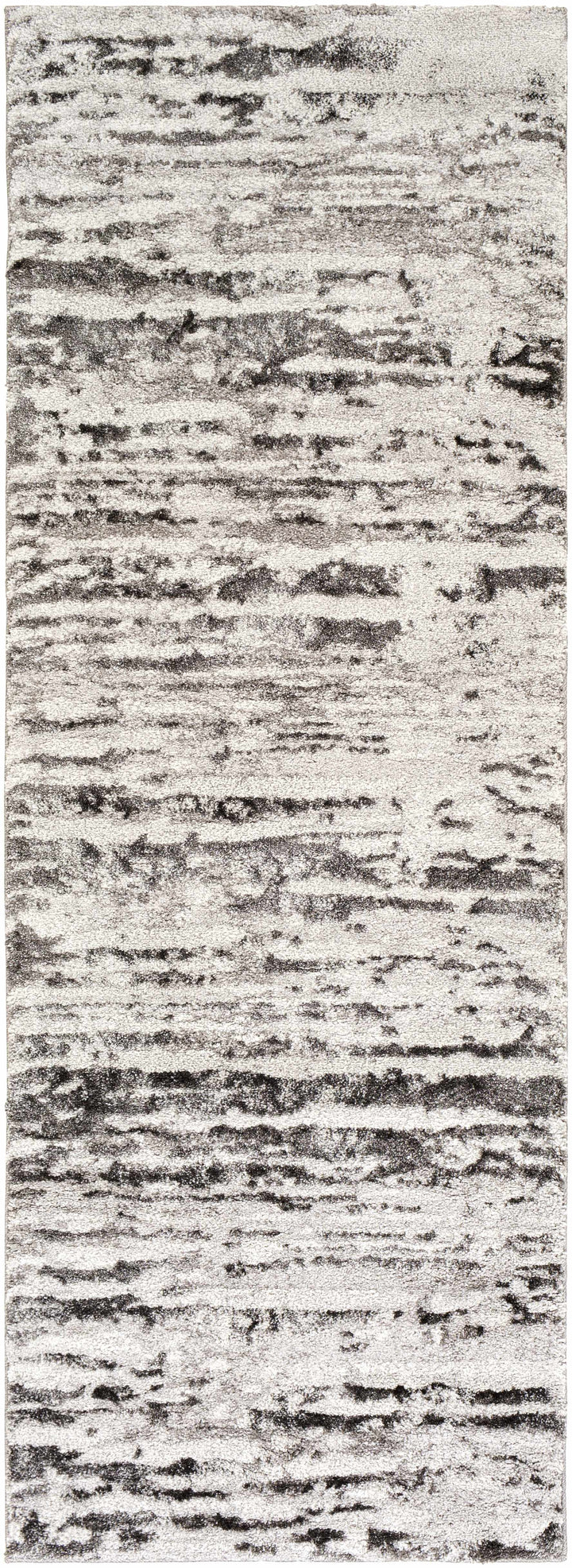 Butters Modern Abstract Design Ivory And Black Area Rug