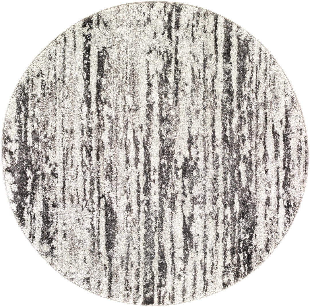 Butters Modern Abstract Design Ivory And Black Area Rug