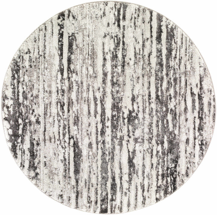 Butters Modern Abstract Design Ivory And Black Area Rug