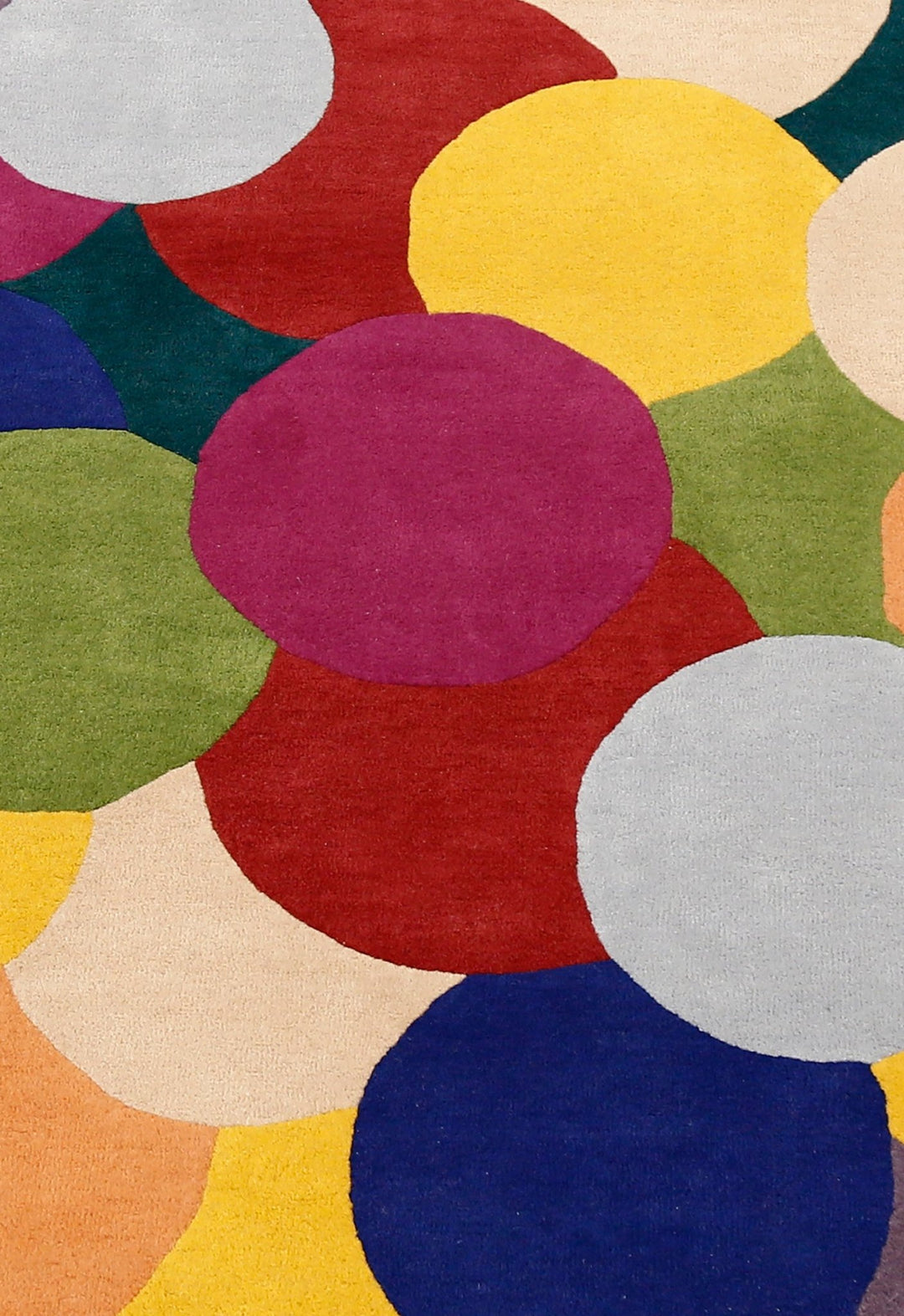 Bubbles Modern Style Multicolor Hand tufted Wool Area Rug - The Rug Decor