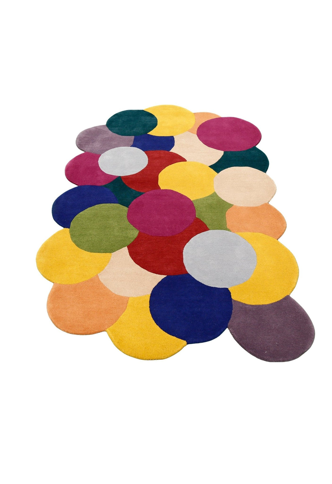 Bubbles Modern Style Multicolor Hand tufted Wool Area Rug - The Rug Decor