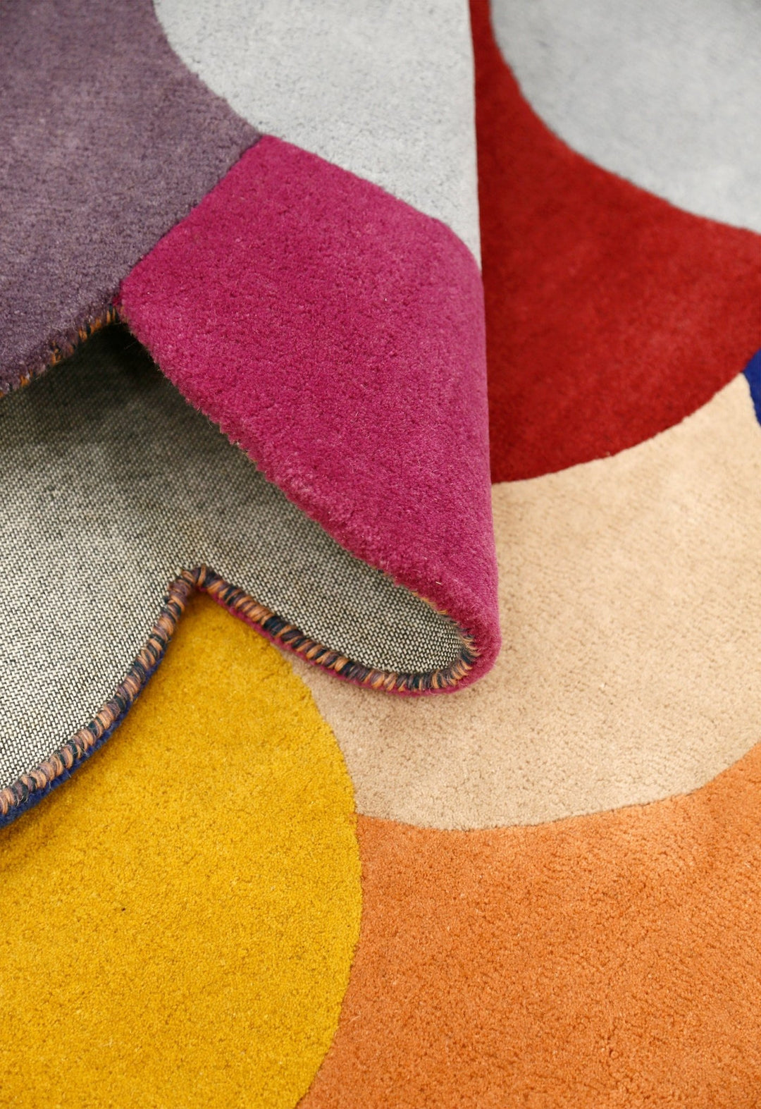 Bubbles Modern Style Multicolor Hand tufted Wool Area Rug - The Rug Decor