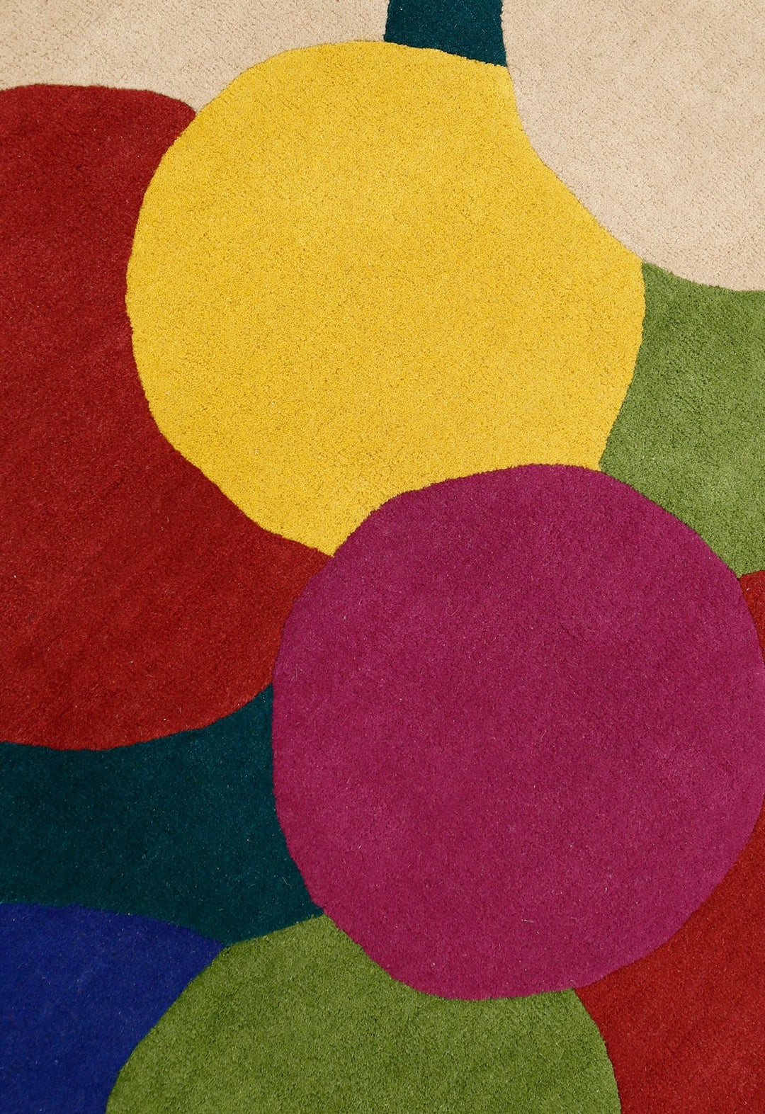 Bubbles Modern Style Multicolor Hand tufted Wool Area Rug - The Rug Decor