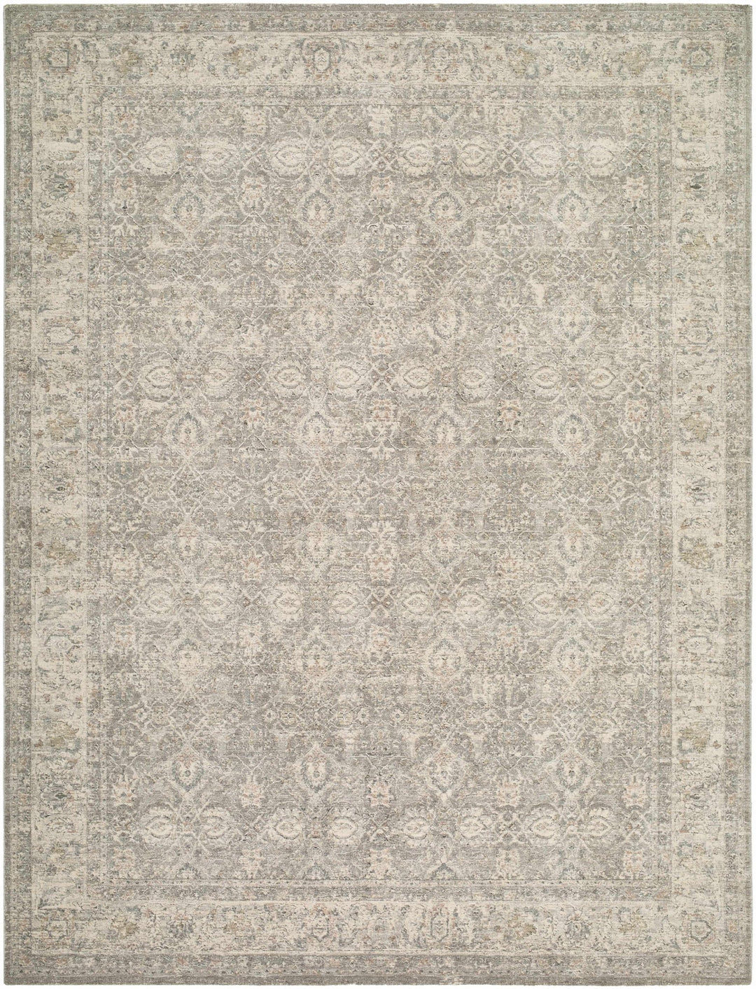 Buddug Traditional Gray And Beige Rug - The Rug Decor
